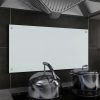Kuhinjska zaščitna obloga bela 80x40 cm kaljeno steklo