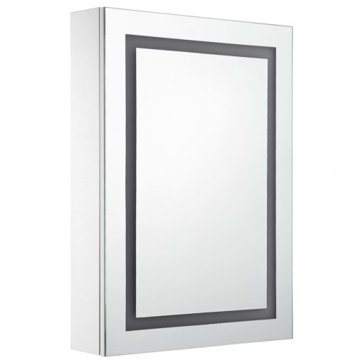 LED kopalniška omarica z ogledalom 50x13x70 cm