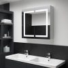 LED kopalniška omarica z ogledalom 80x12