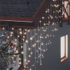 LED zavesa ledene sveče 10 m 400 toplo belih LED lučk 8 funkcij