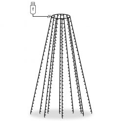 Lučke za novoletno jelko 300 LED lučk modre 300 cm