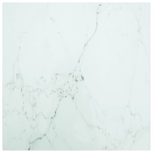 Mizna plošča bela 70x70 cm 6 mm kaljeno steklo z marmorjem