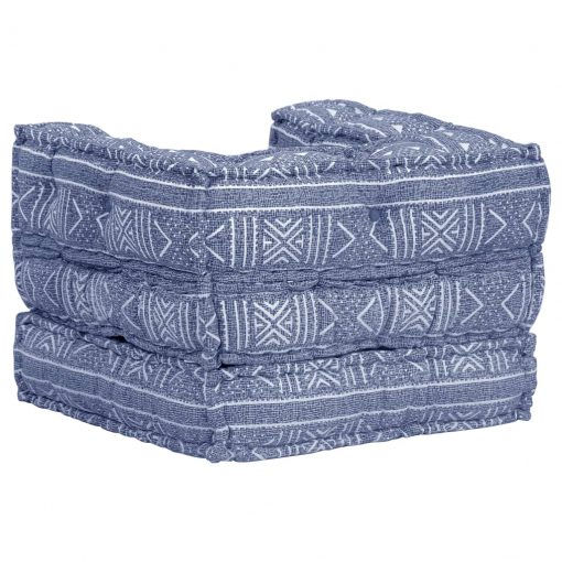 Modularni tabure indigo blago