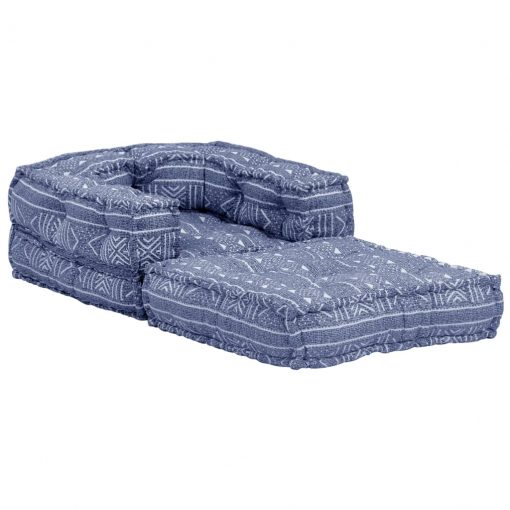 Modularni tabure indigo blago
