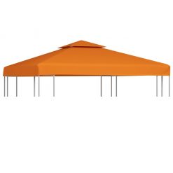 Nadomestna streha za paviljon 310 g/m² oranžna 3x3 m