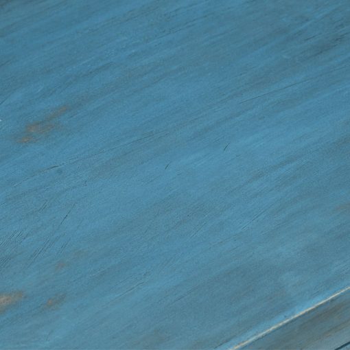 Nočna mizica iz trdnega mangovega lesa 40x30x50 cm modra
