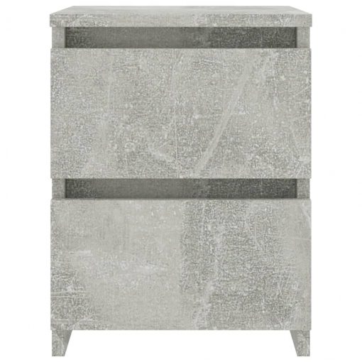 Nočna omarica betonsko siva 30x30x40 cm iverna plošča