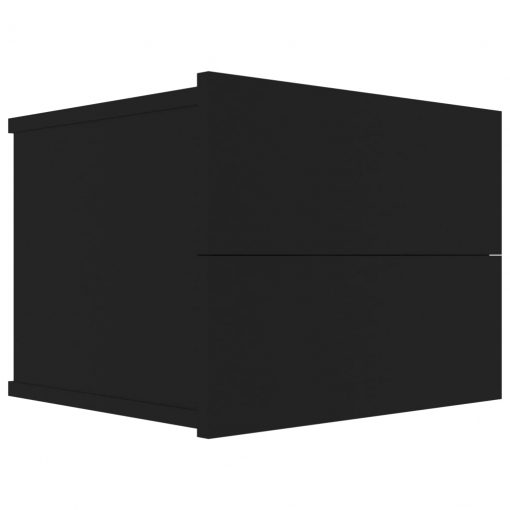 Nočna omarica črna 40x30x30 cm iverna plošča