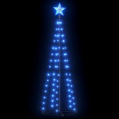 Novoletna jelka stožec modra 70 LED lučk 50x120 cm