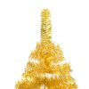 Novoletna jelka z LED lučkami in bučkami zlata 180 cm PET