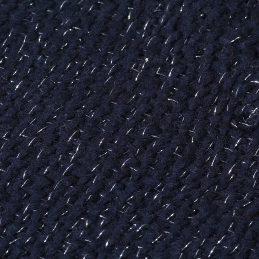 Odeja iz lurexa 220x250 cm mornarsko modra