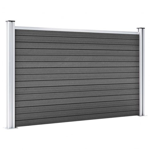 Ograjni panel WPC 180x105 cm črn