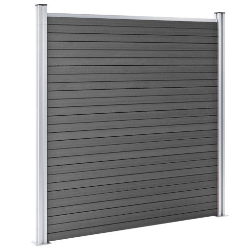 Ograjni panel WPC 180x186 cm črn