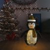 Okrasna figura pingvin LED razkošno blago 120 cm