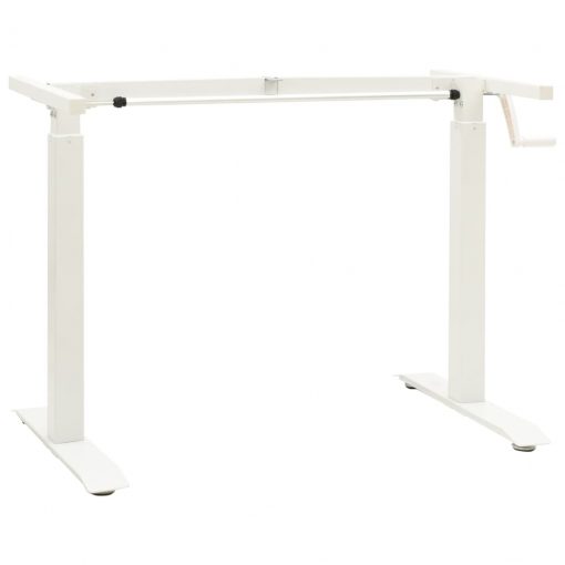 Okvir za stoječo mizo z ročno nastavljivo višino z ročico bel