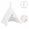 Otroški tipi šotor z vrečo peach skin bel 120x120x150 cm