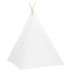 Otroški tipi šotor z vrečo peach skin bel 120x120x150 cm