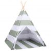 Otroški tipi šotor z vrečo peach skin črtast 120x120x150 cm