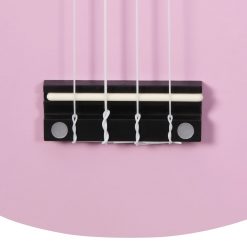 Otroški ukulele soprano s torbo roza 23"