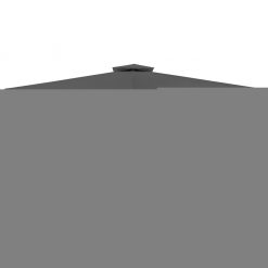 Paviljon s streho 3x4 m temno siv
