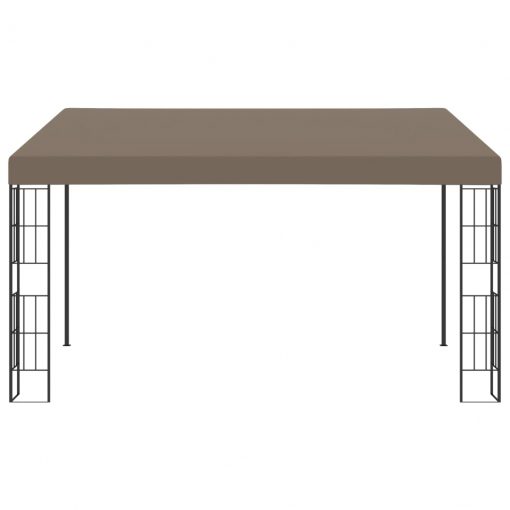 Paviljon za namestitev na steno 4x3 m taupe blago