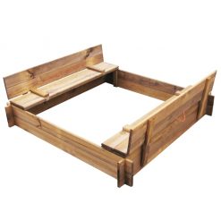 Peskovnik iz impregniranega lesa kvadraten