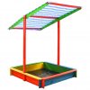 Peskovnik z nastavljivo streho les jelke večbarven UV 50