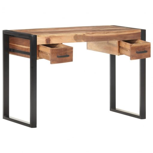 Pisalna miza 110x50x76 cm trden les z izgledom palisandra