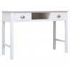 Pisalna miza bela 110x45x76 cm les