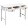 Pisalna miza bela 110x45x76 cm les