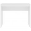 Pisalna miza bela 90x40x72 cm iverna plošča