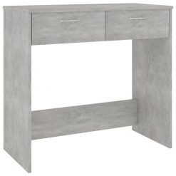 Pisalna miza betonsko siva 80x40x75 cm iverna plošča