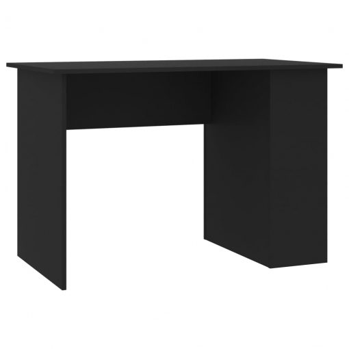 Pisalna miza črna 110x60x73 cm iverna plošča