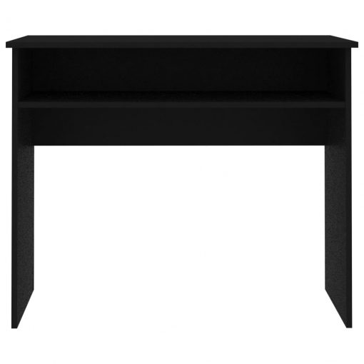 Pisalna miza črna 90x50x74 cm iverna plošča