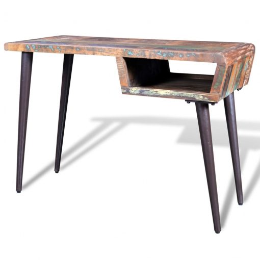 Pisalna miza predelan les z železnimi nogami