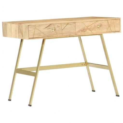 Pisalna miza s predali 100x55x75 cm trden mangov les