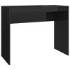 Pisalna miza visok sijaj črna 90x40x72 cm iverna plošča