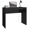 Pisalna miza visok sijaj črna 90x40x72 cm iverna plošča