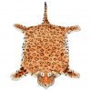 Plišasta preproga leopard 139 cm rjave barve