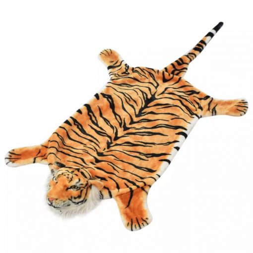 Plišasta preproga tiger 144 cm rjave barve