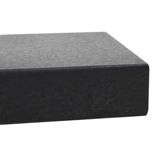 Podstavek za senčnik granit 25 kg pravokoten črne barve