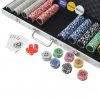 Poker Set s 500 Laserskimi Žetoni Aluminij