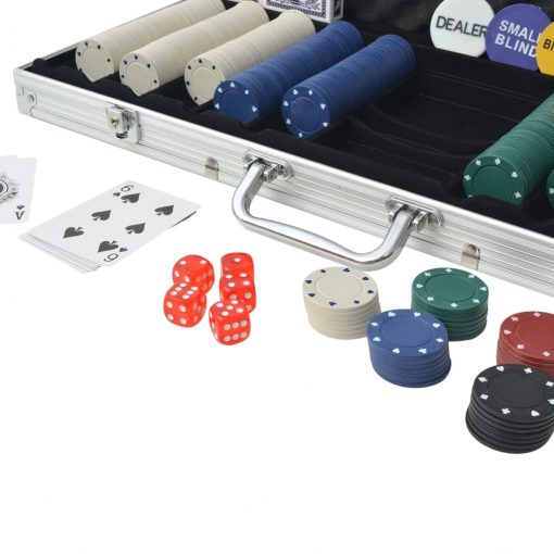 Poker Set s 500 Žetoni Aluminij