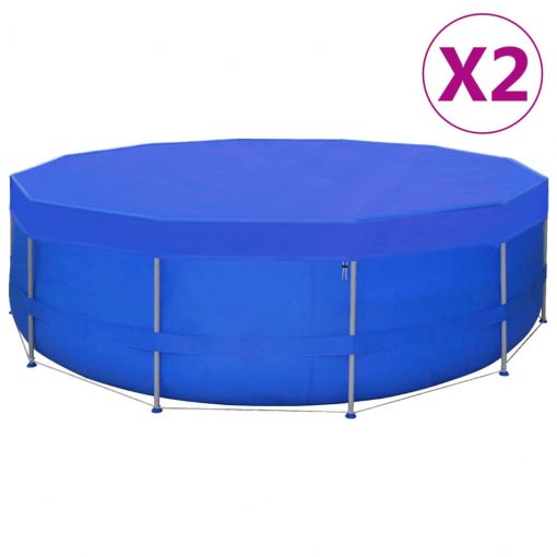 Pokrivalo za bazen PE okroglo 2 kosa 460 cm 90 g/m²