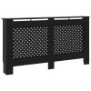 Pokrov za radiator črn 152x19x81 cm mediapan