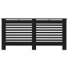 Pokrov za radiator črn 172x19x81 cm mediapan