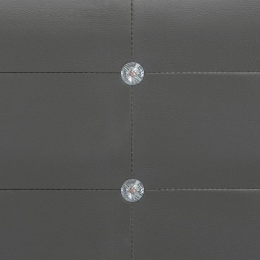 Postelja z vzmetnico iz sp. pene sivo umetno usnje 180x200 cm
