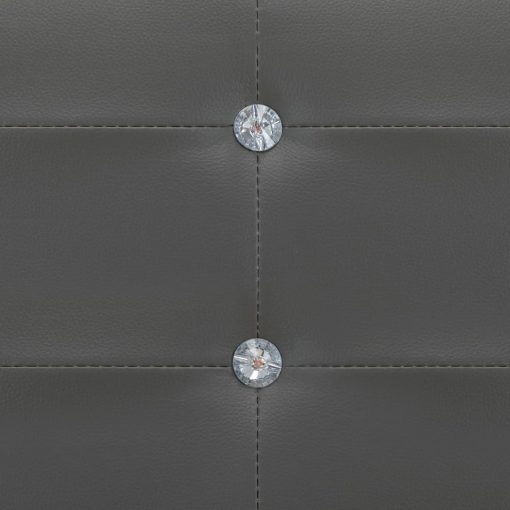 Posteljni okvir sivo umetno usnje 90x200 cm