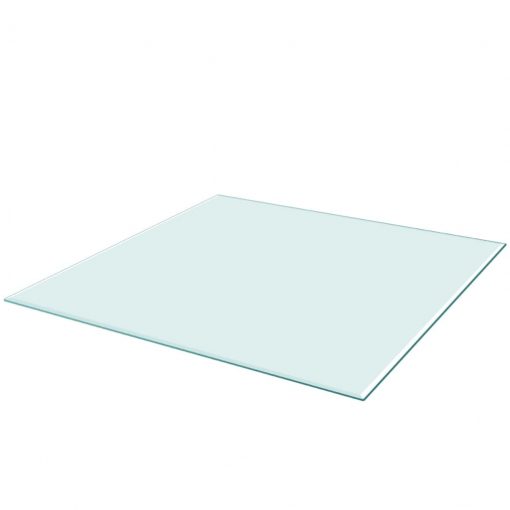 Površina za Mizo Kaljeno Steklo Kvadratne Oblike 700x700 mm