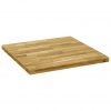 Površina za mizo trden hrastov les kvadratna 44 mm 80x80 cm